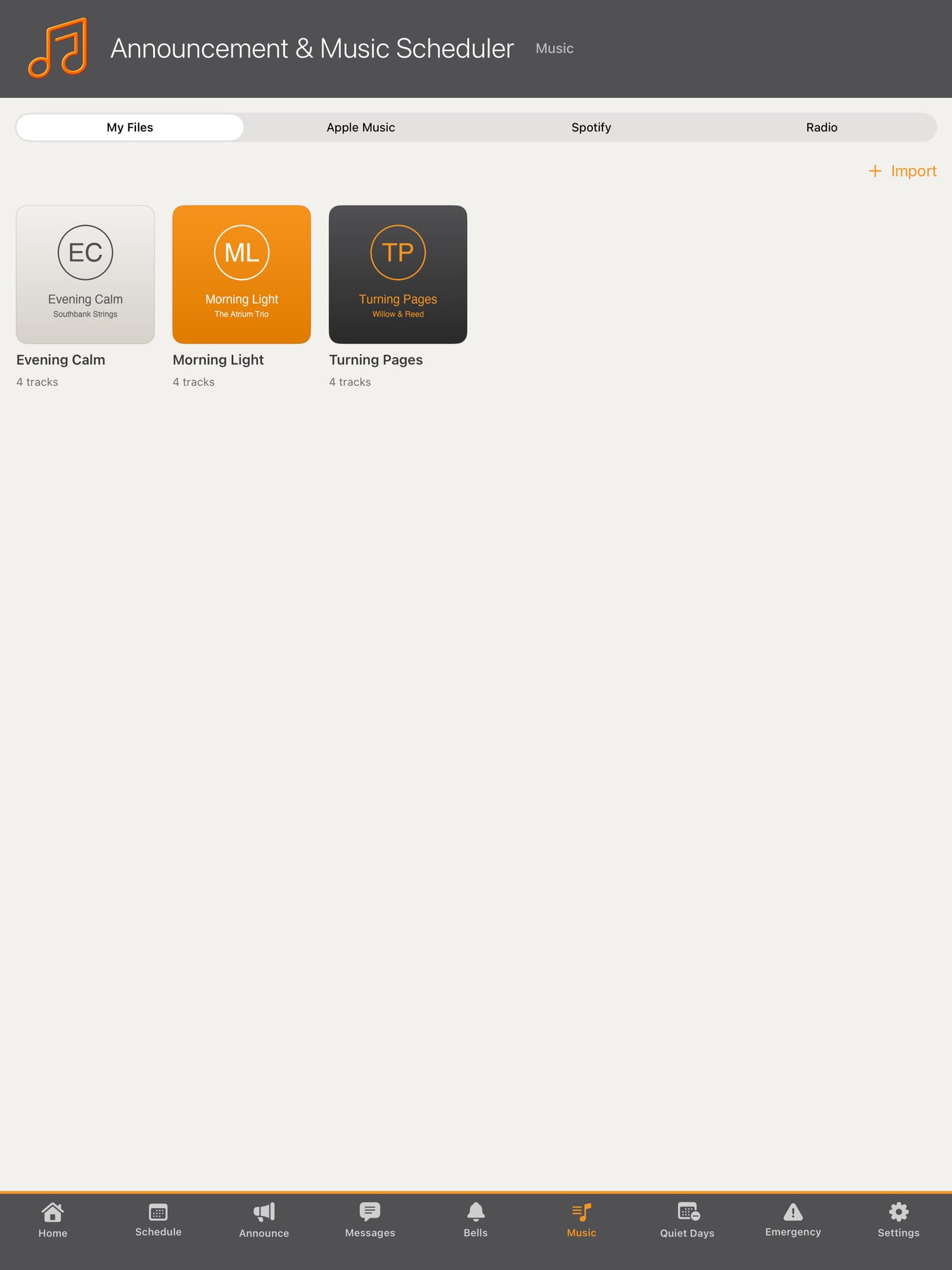 Your own music library